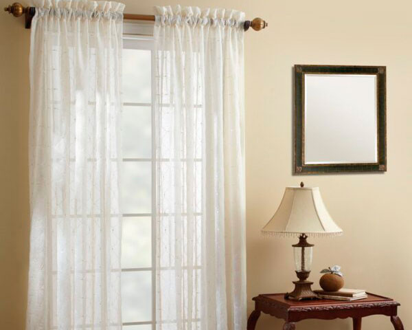 cortina clásica recogida con barra